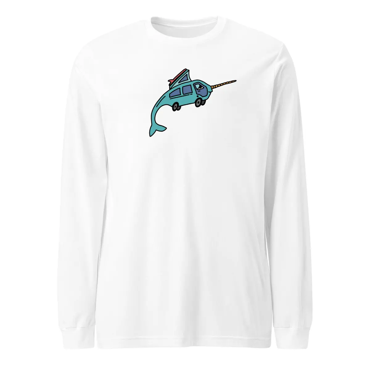 Eco-Friendly Narwhal Ned Long Sleeve T-Shirt - Image 11
