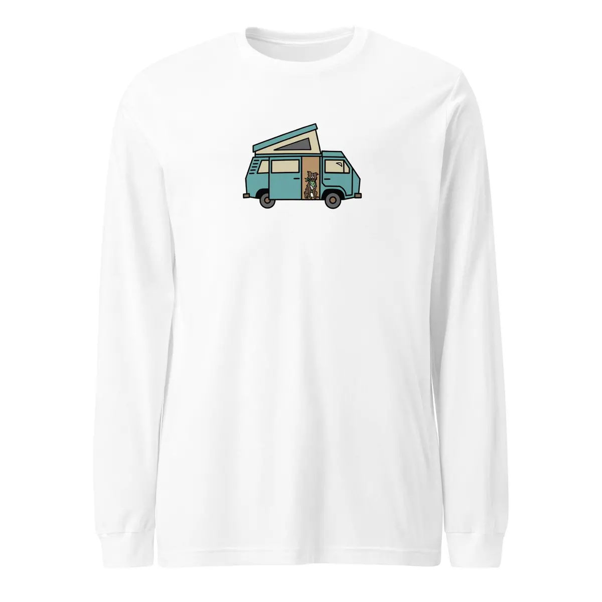 Dog and Van Inspired Long Sleeve T-Shirt - Image 13
