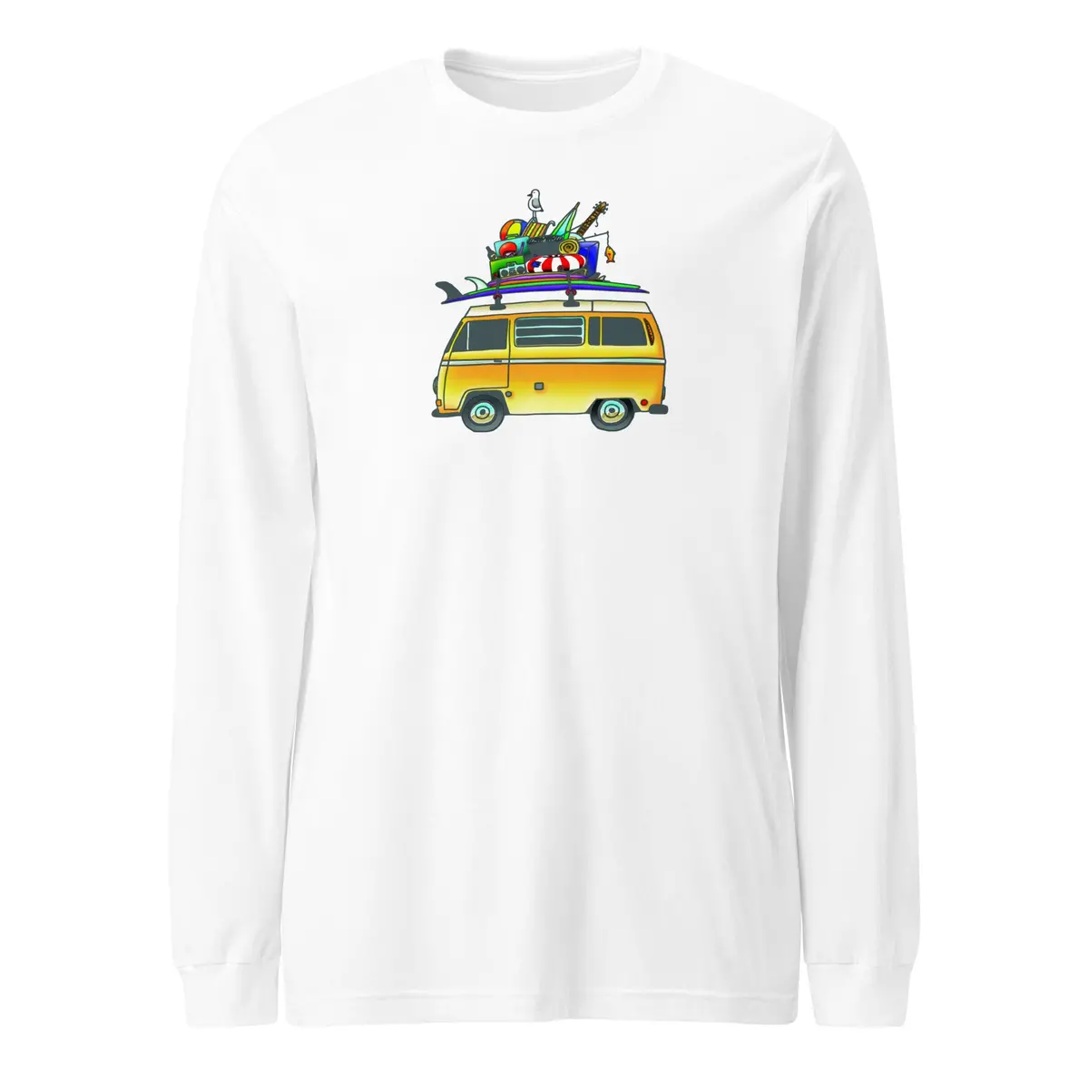 Rad Bus Premium Long Sleeve Cotton T-Shirt - Image 12