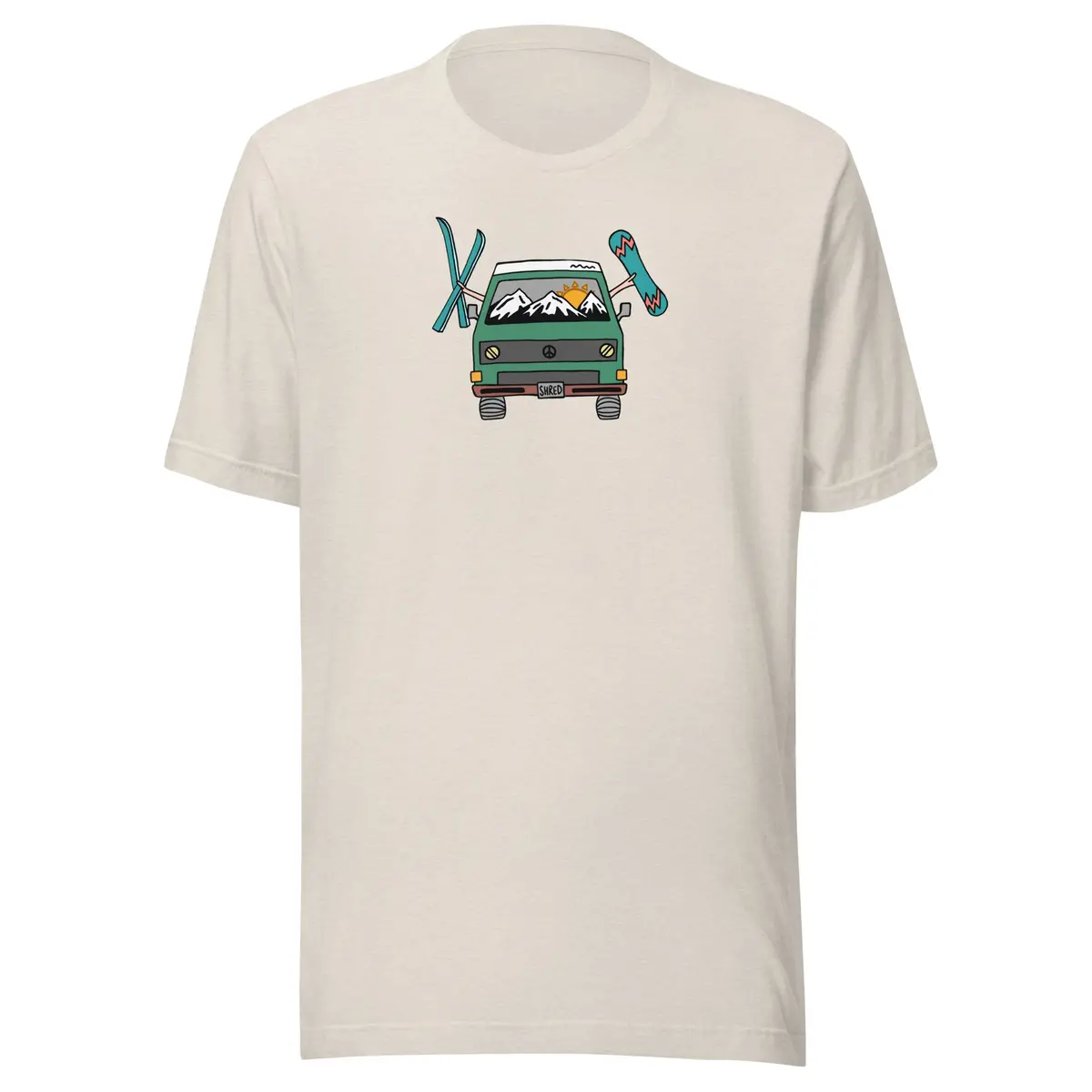 Vintage-Inspired Shred Van Graphic Tee - Image 43