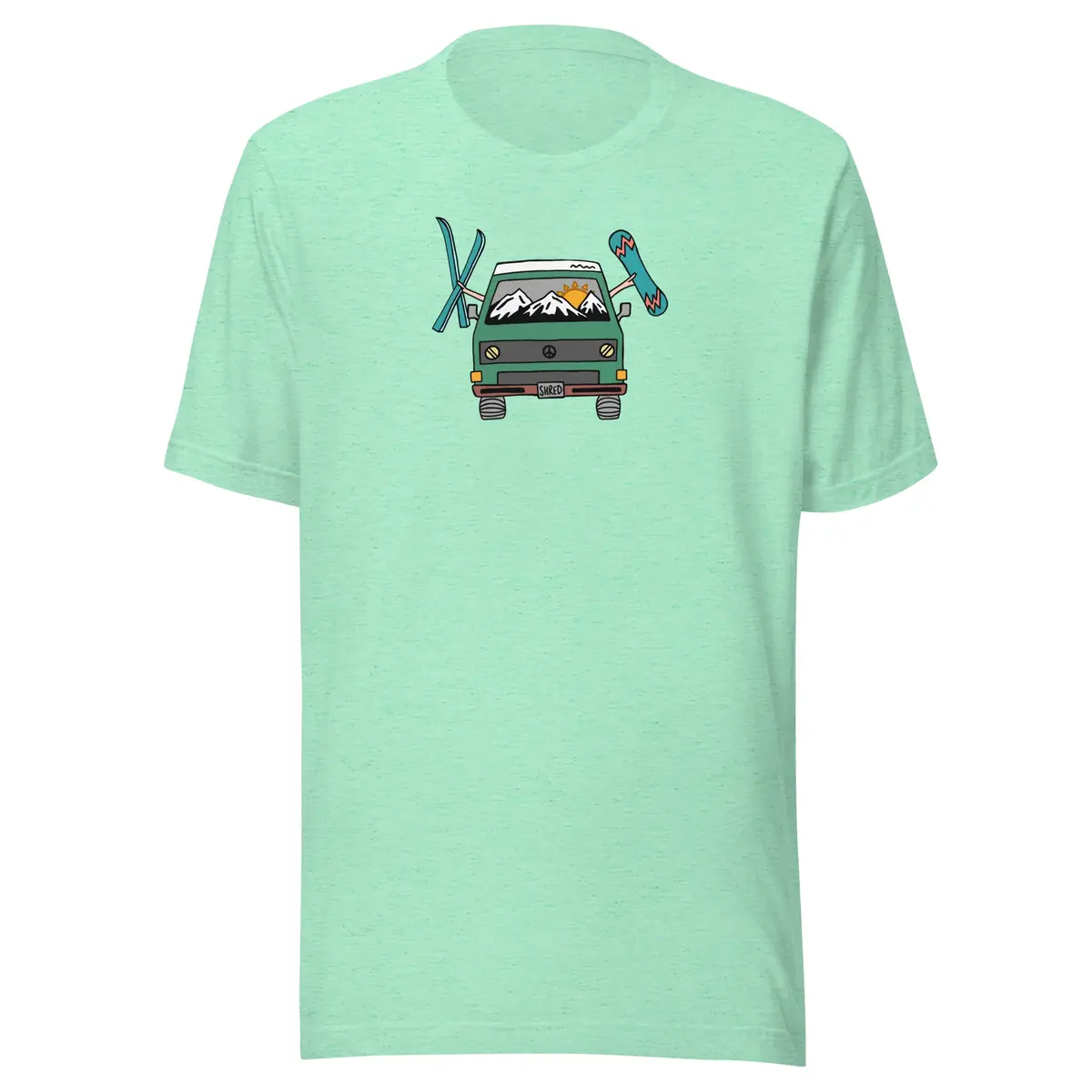 Vintage-Inspired Shred Van Graphic Tee - Image 26