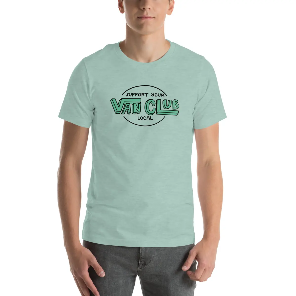 Van Club Merchandise T-Shirt Celebrating Local Communities