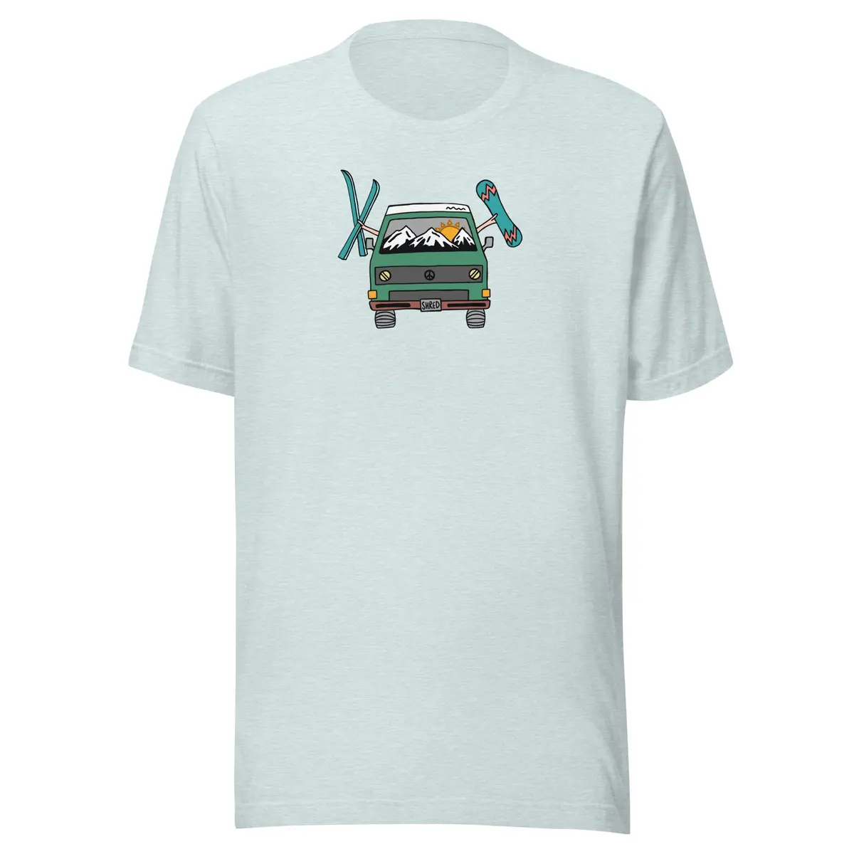Vintage-Inspired Shred Van Graphic Tee - Image 30