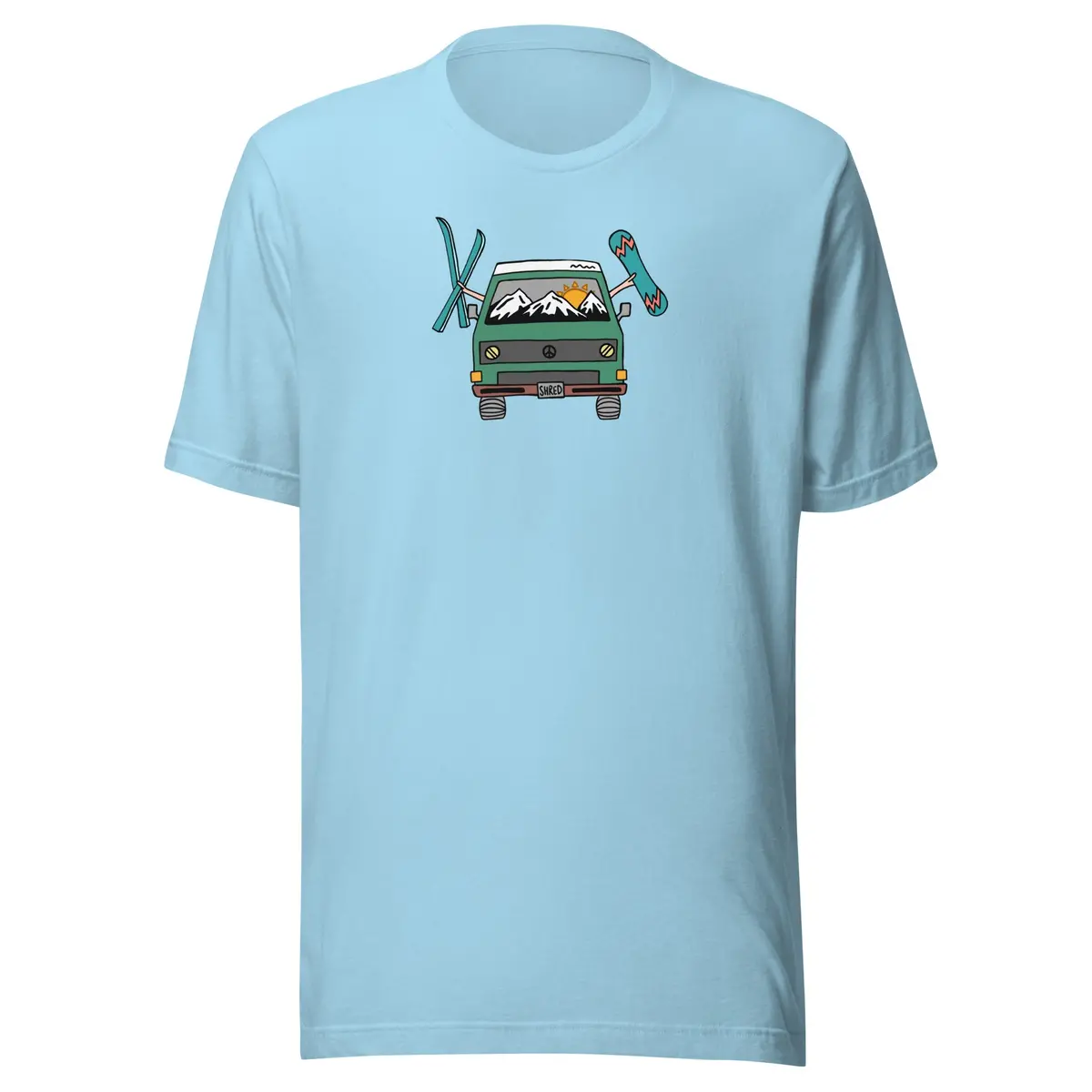 Vintage-Inspired Shred Van Graphic Tee - Image 13