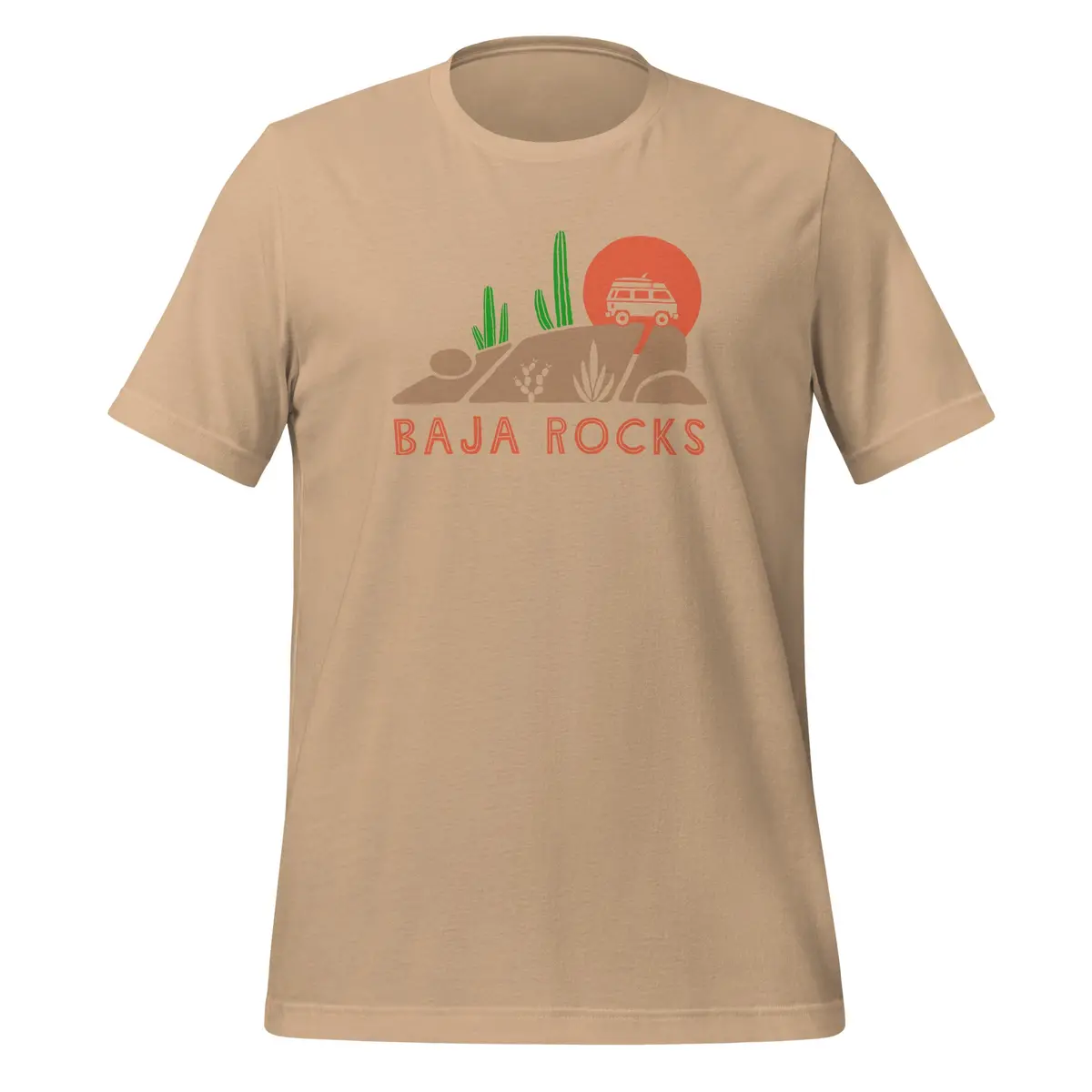 Vintage-Inspired Baja Rocks Graphic Tee