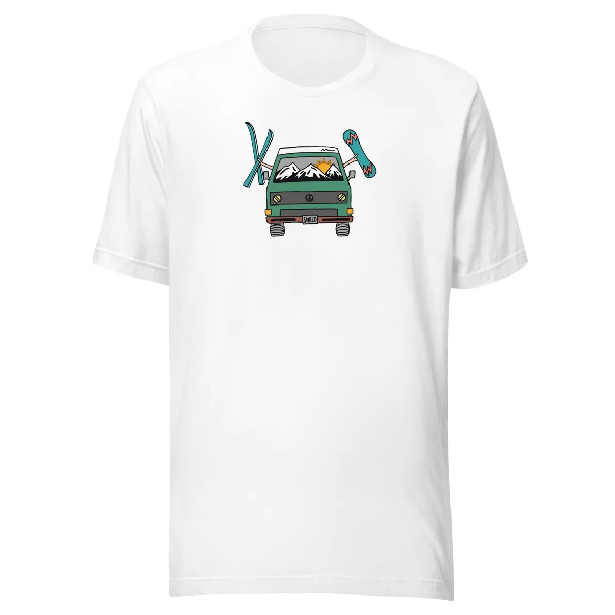 Vintage-Inspired Shred Van Graphic Tee - Image 4