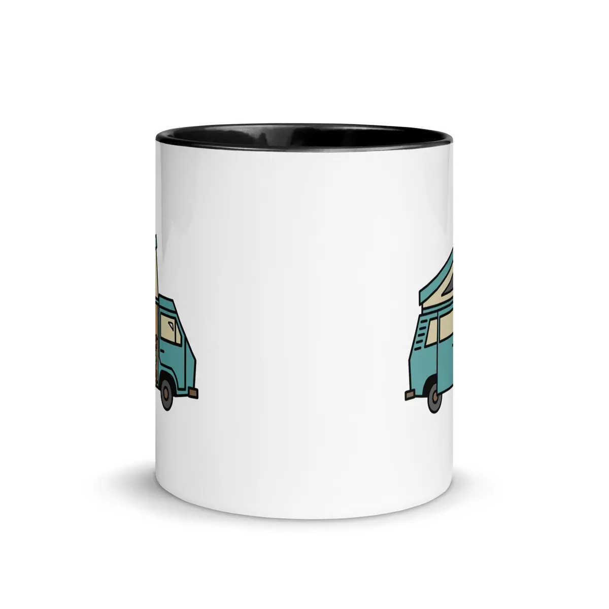 Dog In Van Mug With Color Inside 3