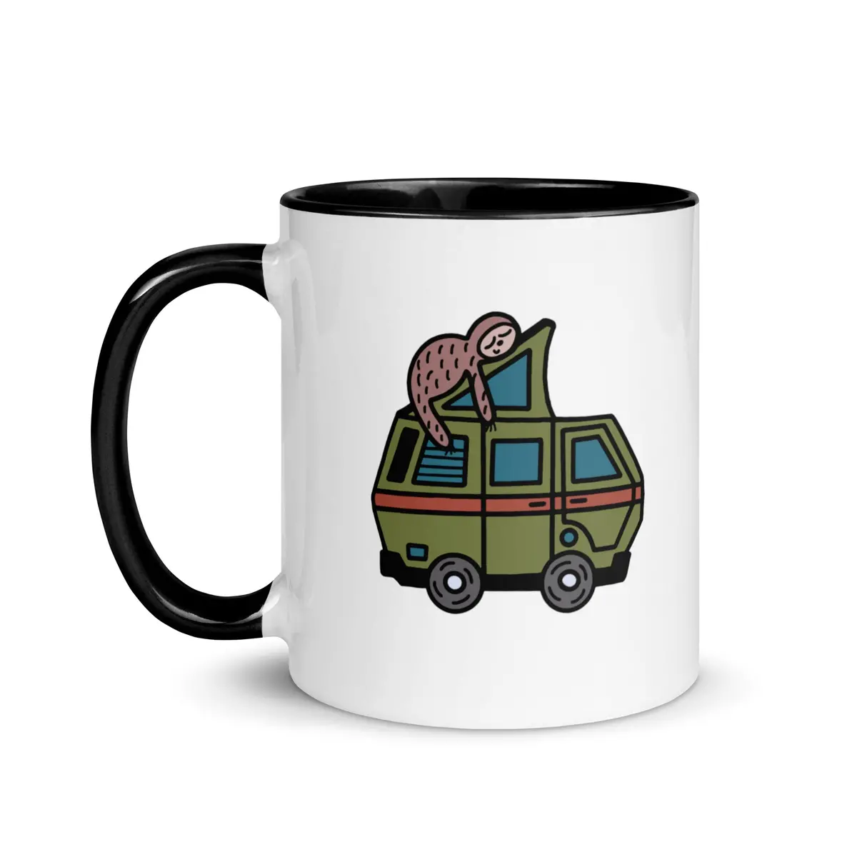 Stewie Sloth Mug With Color Inside 4
