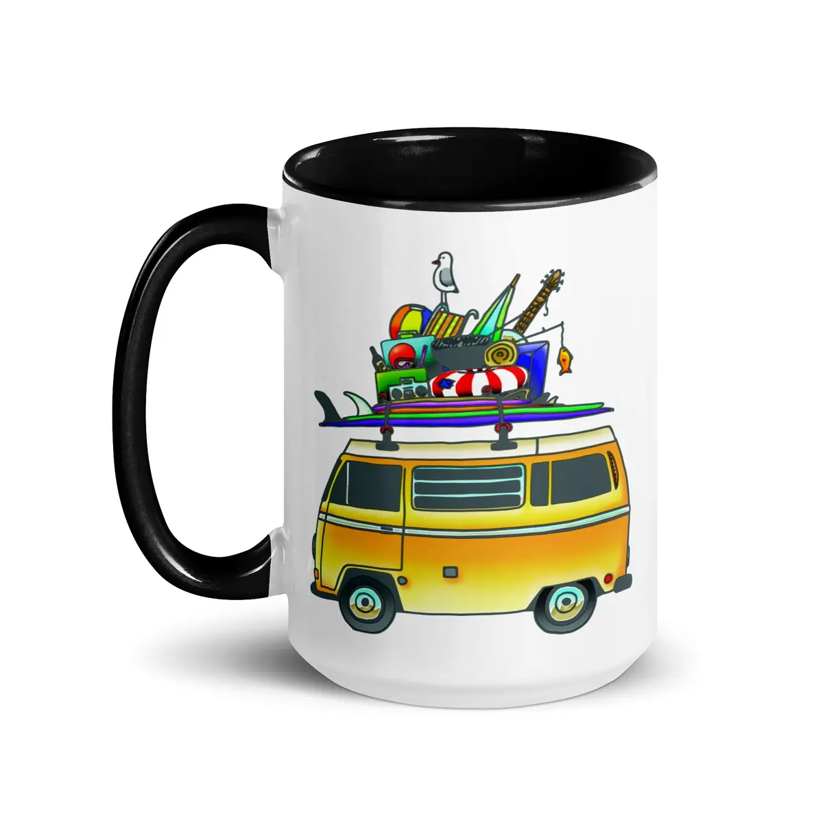 Rad Bus Mug With Color Inside 1