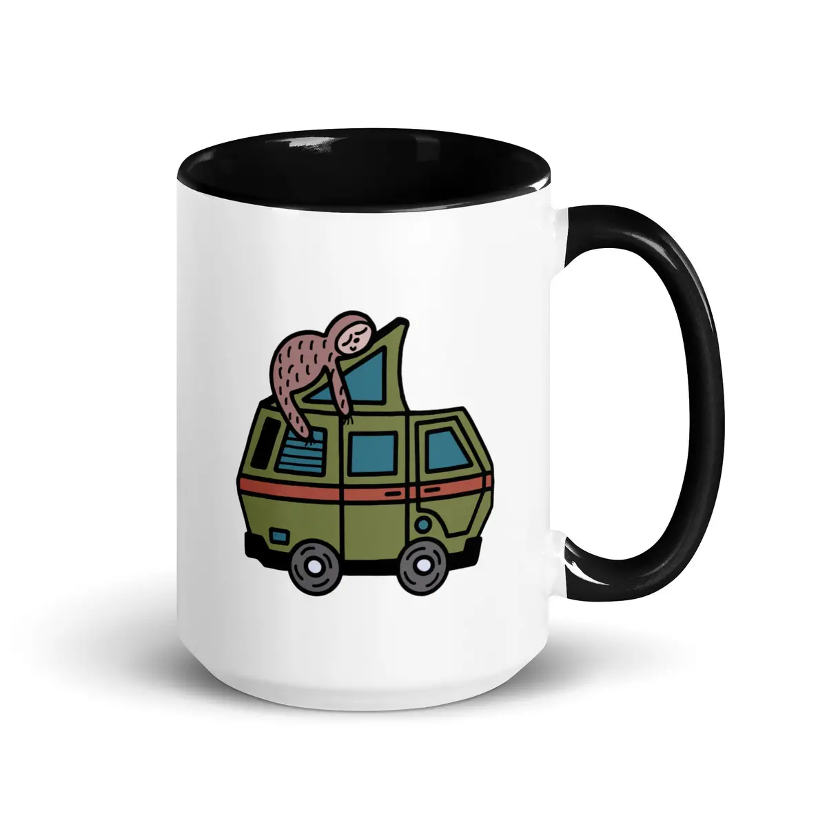 Stewie Sloth Mug With Color Inside 5