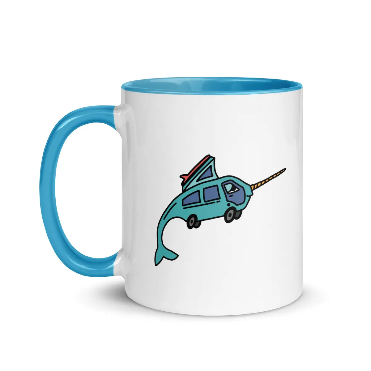 Narwhal Ned Mug With Color Inside 1