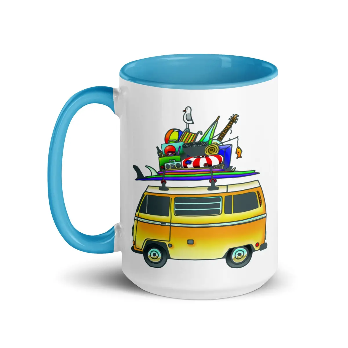 Rad Bus Mug With Color Inside 9