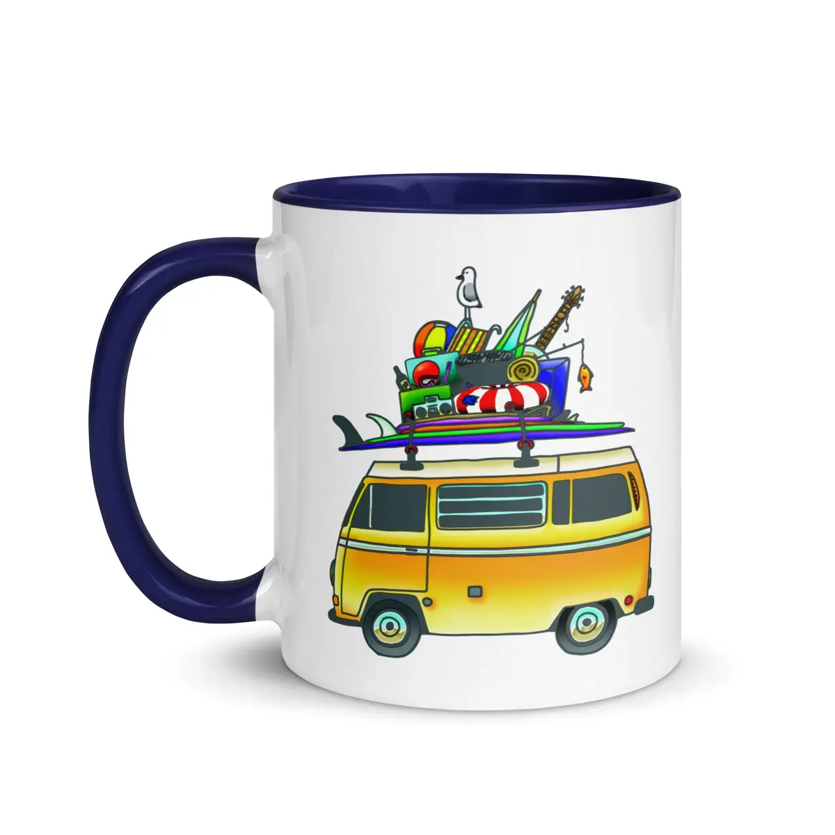 Rad Bus Mug With Color Inside 3