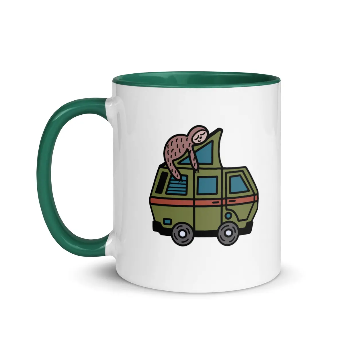 Stewie Sloth Mug With Color Inside 1