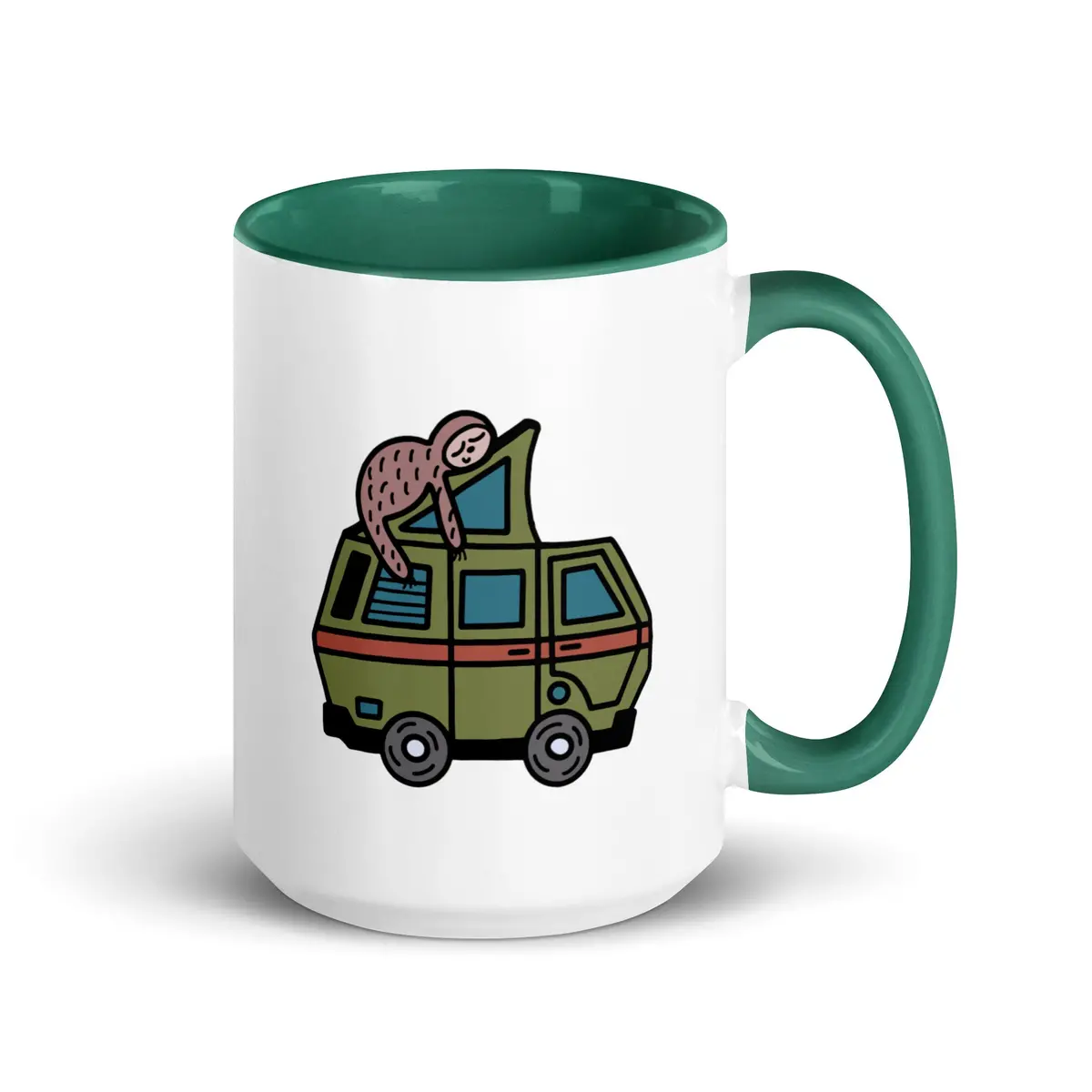 Stewie Sloth Mug With Color Inside 4