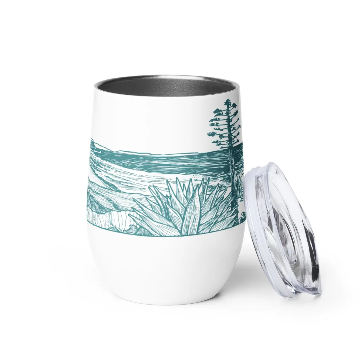 Woodcut Baja Wine Tumbler 1