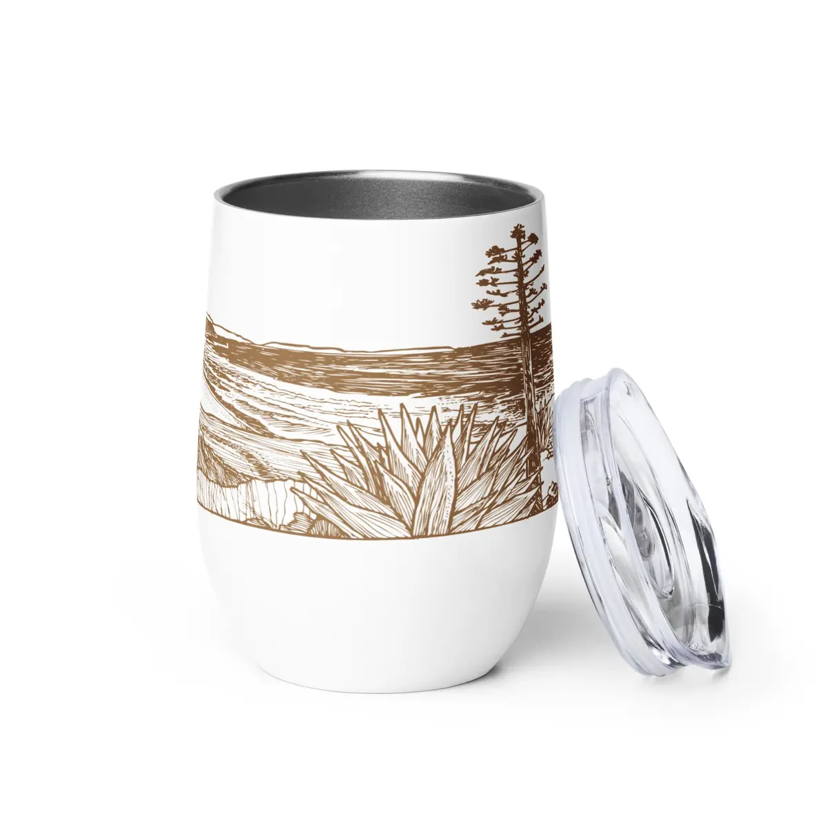 Woodcut Baja Wine Tumbler 1