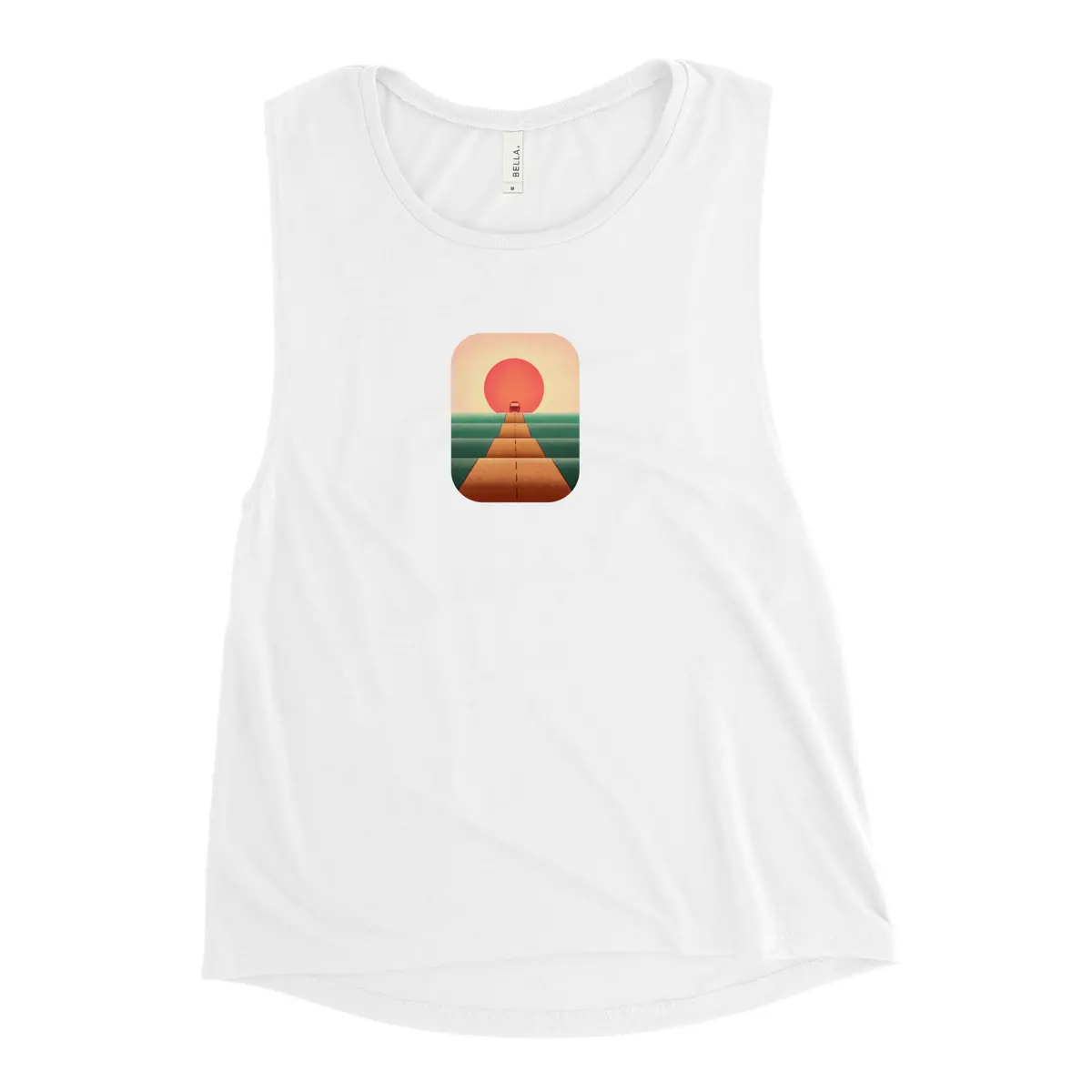Sunset Road Women's Muscle Tank Top 1