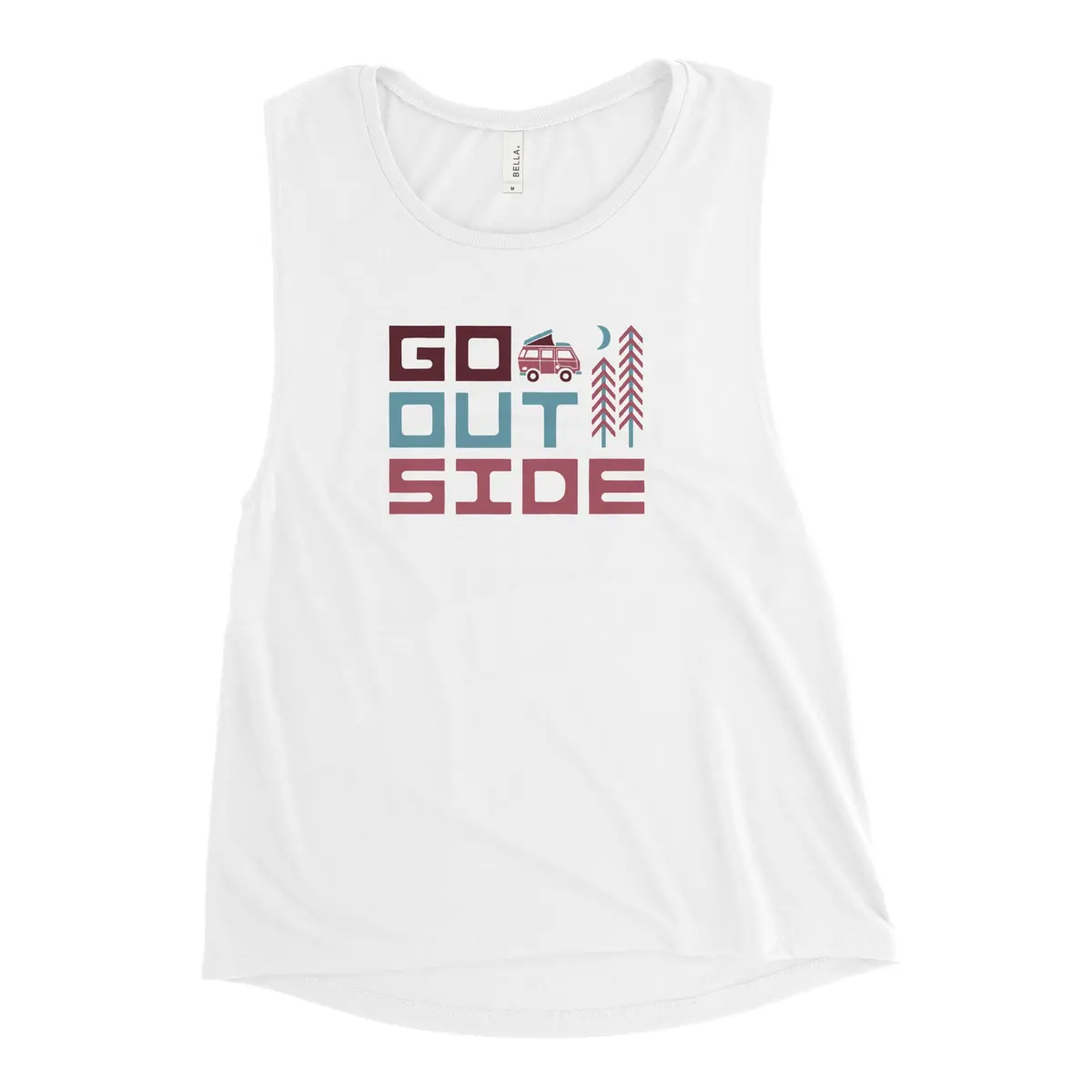 Go Outside Women's Muscle Tank 1