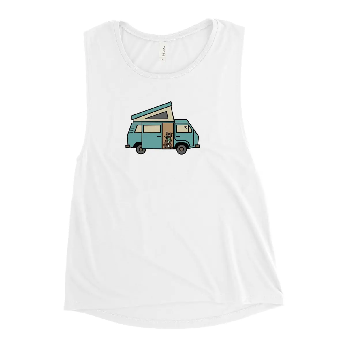 Dog In Van Women's Muscle Tank Top 1