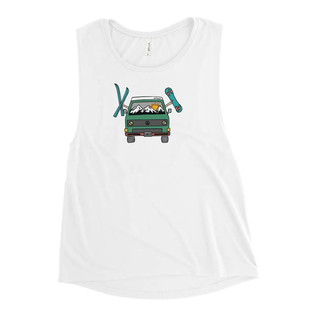 Shred Van Women's Muscle Tank Top 1