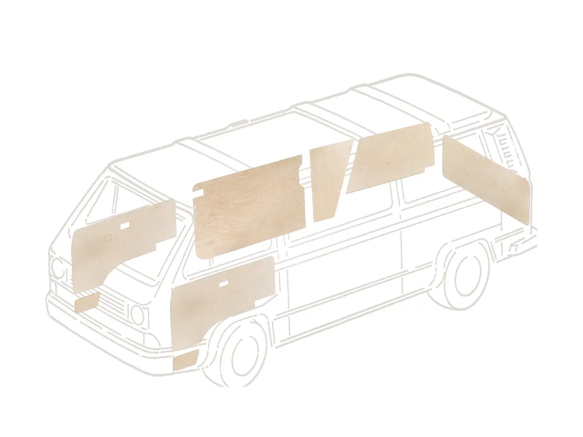 Birch Ply Interior Trim Panel Bundle [Vanagon Westfalia] 1