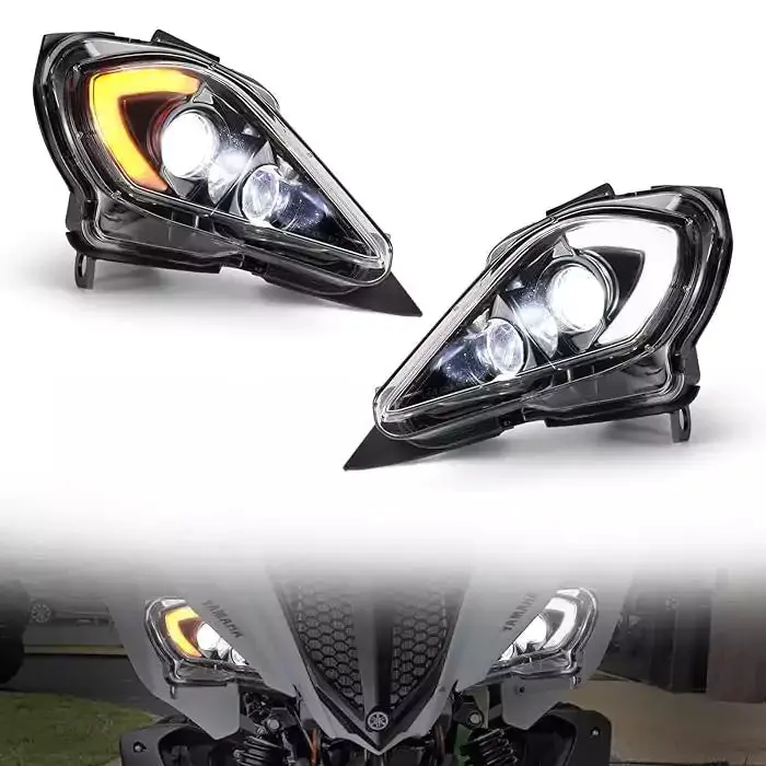 Led Headlights (Right & Left) For Yamaha Raptor 700 Yfz700 / Yfz450 / Yfz450x | Motovile Kuwait 1