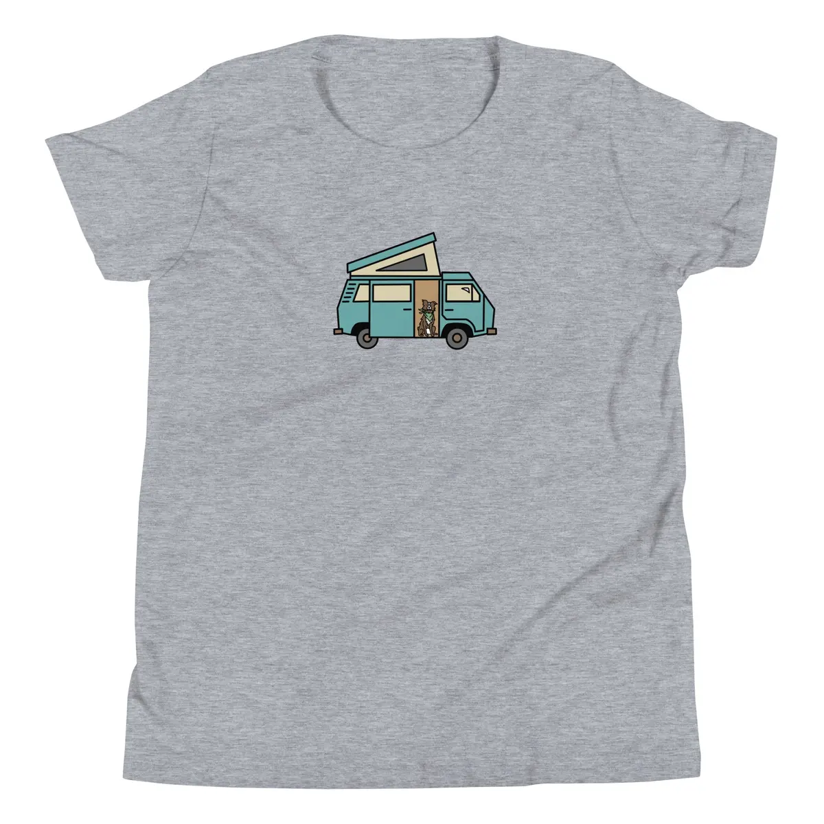 Playful Dog in Van Graphic Tee for Youngsters - Image 8