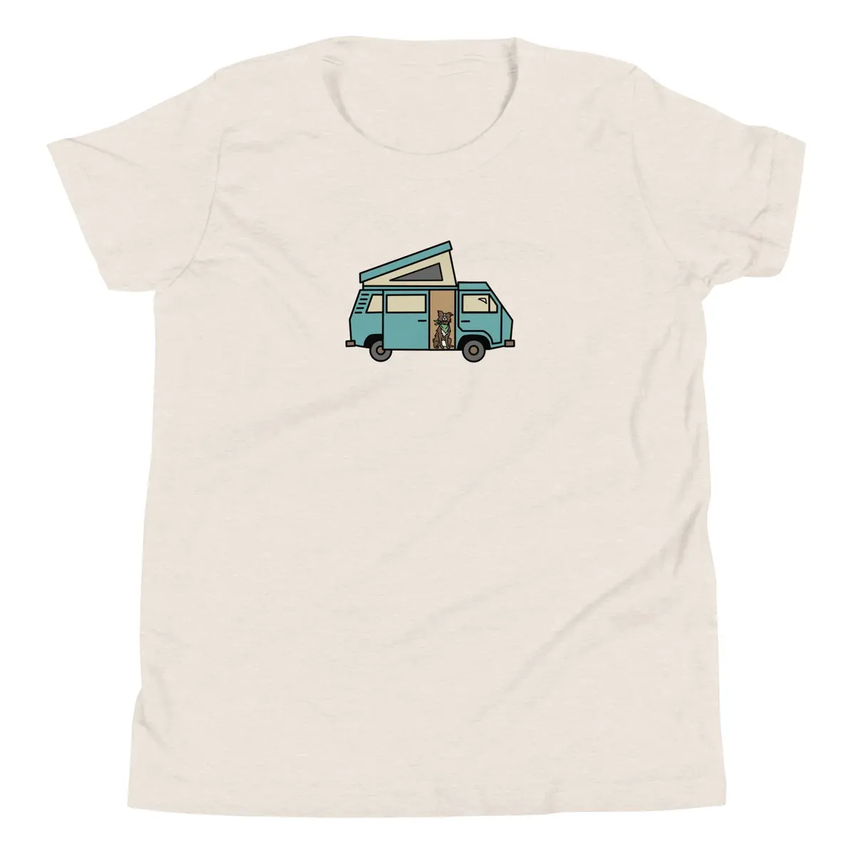 Playful Dog in Van Graphic Tee for Youngsters - Image 9