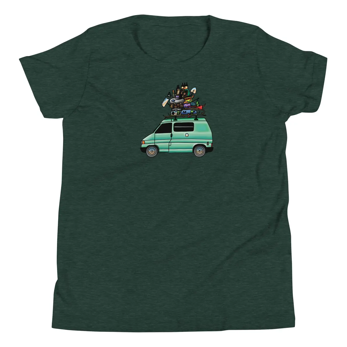Vintage-Inspired Eurovan Graphic Tee for Kids