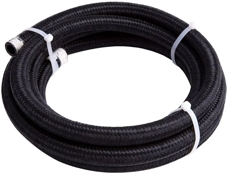 450 Series Lightweight Black Braided -6An Hose – 6-Meter Roll 1