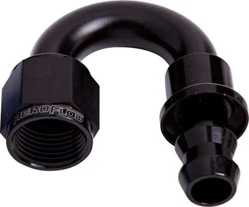 Af406-06Blk 180° Push-Lock Hose End For -6An Lines 1