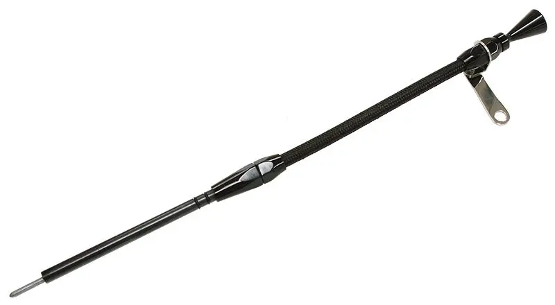 Stainless Steel Flexible Engine Dipstick With Matte Black Finish 1