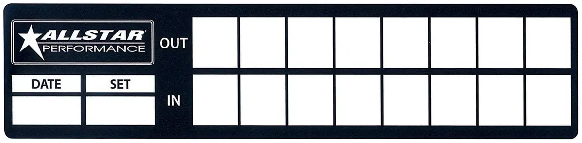Allstar Performance Racing Decals – Custom Vinyl Sticker Set 1