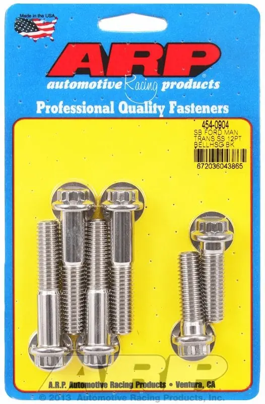 12-Point Stainless Steel Bellhousing Bolt Kit – Ar454-0904, High-Torque Rated 1