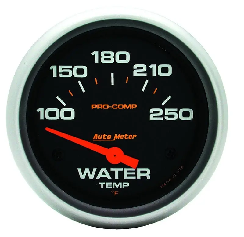Pro-Comp Analog Water Temperature Gauge – 2-1/16" Dial, Au5437 1
