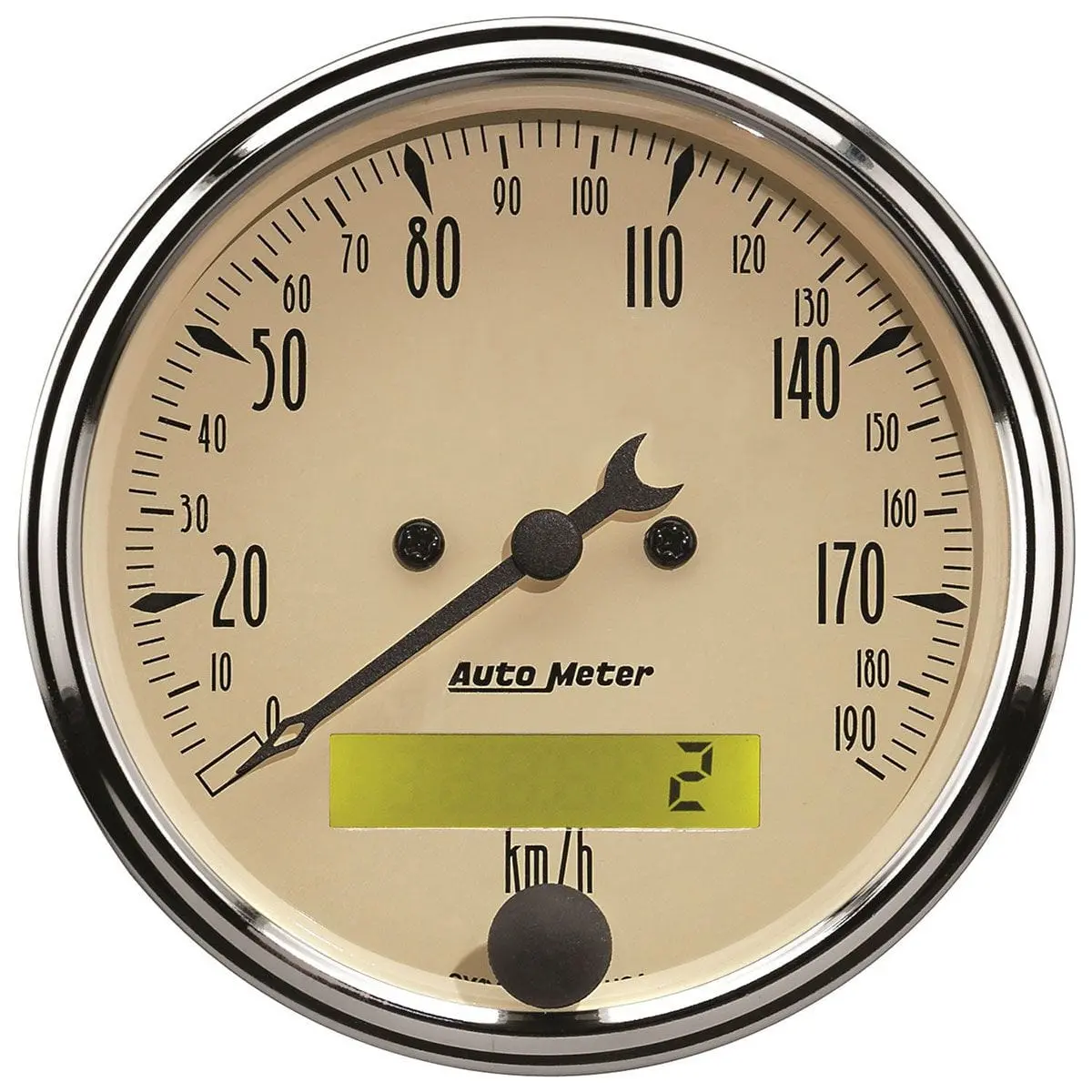 Autometer Au1887-M Antique Beige Mechanical Speedometer 1