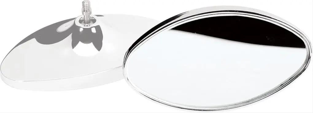 Billet Specialties 73520 Polished Rearview Mirror Heads – Vintage Style 1