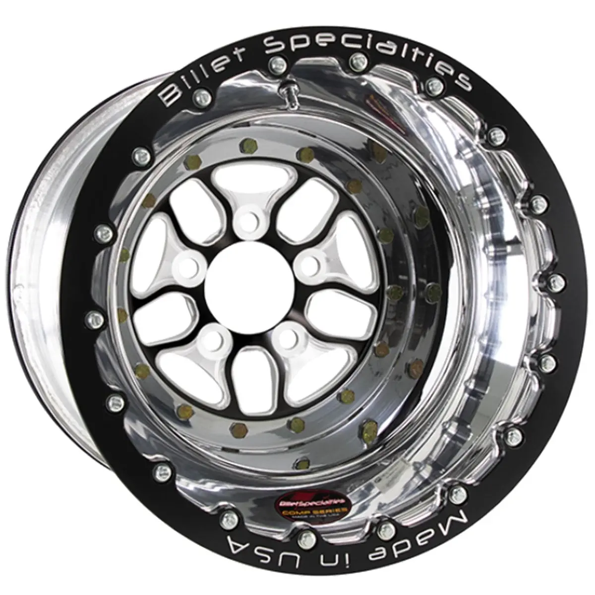 Billet Specialties Cdb075126150 Chrome-Plated Drag Wheel – 15X7 Inch 1
