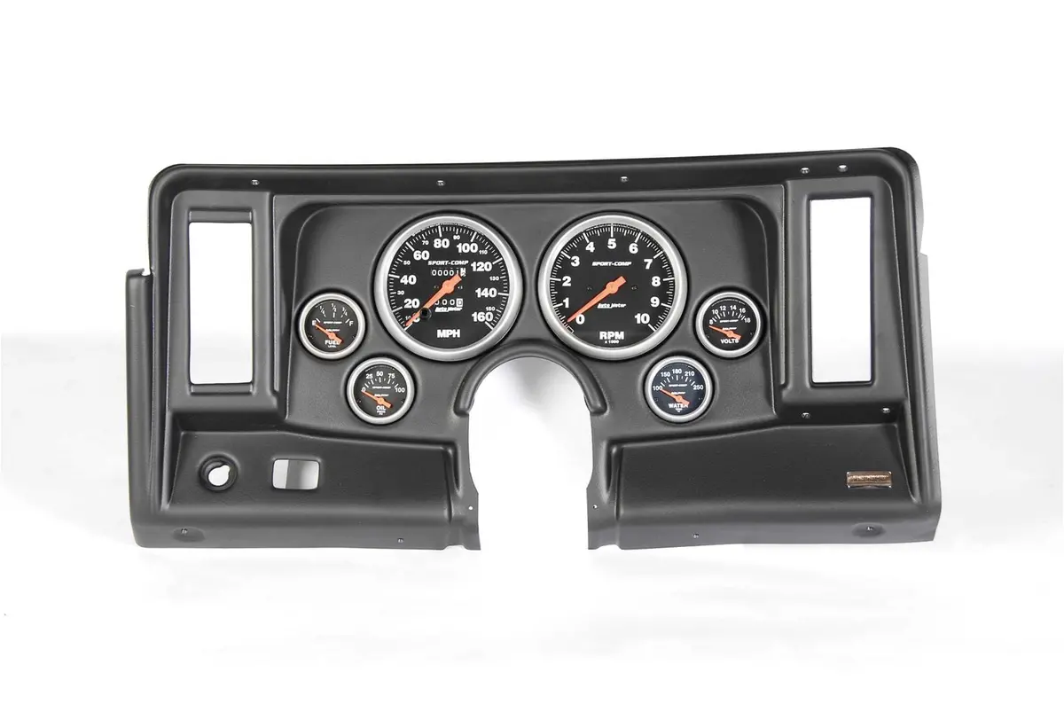 Classic Thunder Road 101690023 Drilled Aluminum Gauge Panel 1