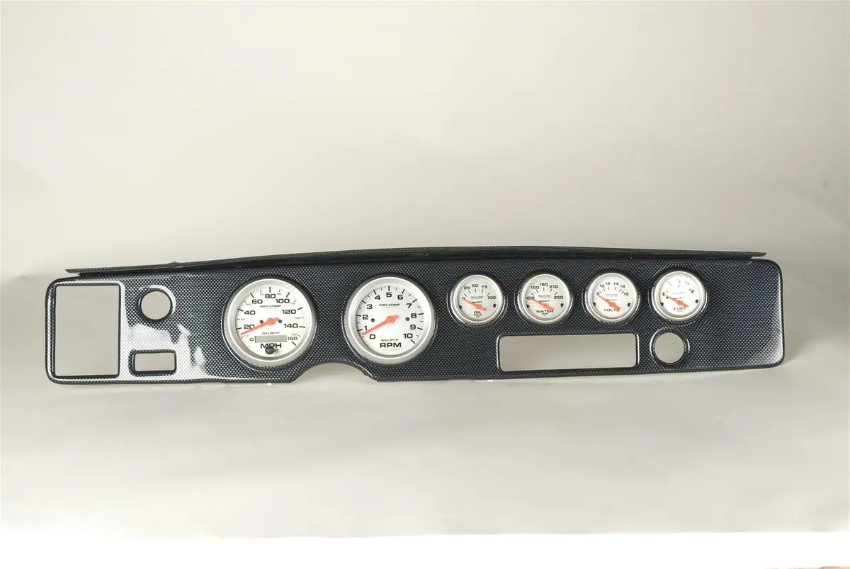 Thunder Road Retro Dash Assembly With Autometer Gauges – 410700313 1