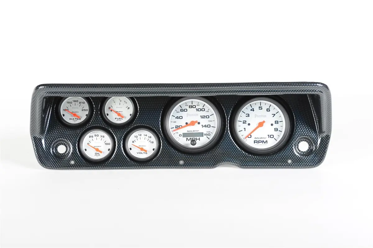 Thunder Road Vintage-Inspired Dash Panel With Autometer Gauges – 818700413 1