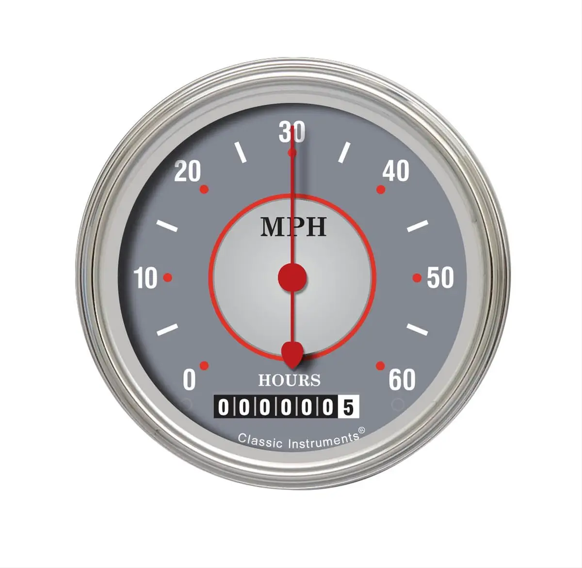 Classic Instruments Lsss Silver Series Speedometer Gauge 1