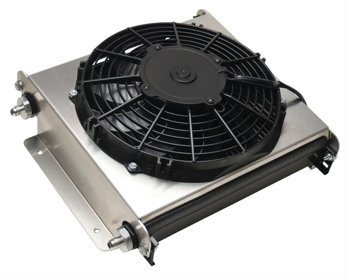 Derale Hyper-Cool Extreme Remote Transmission Cooler With Integrated Fan – 13870 1