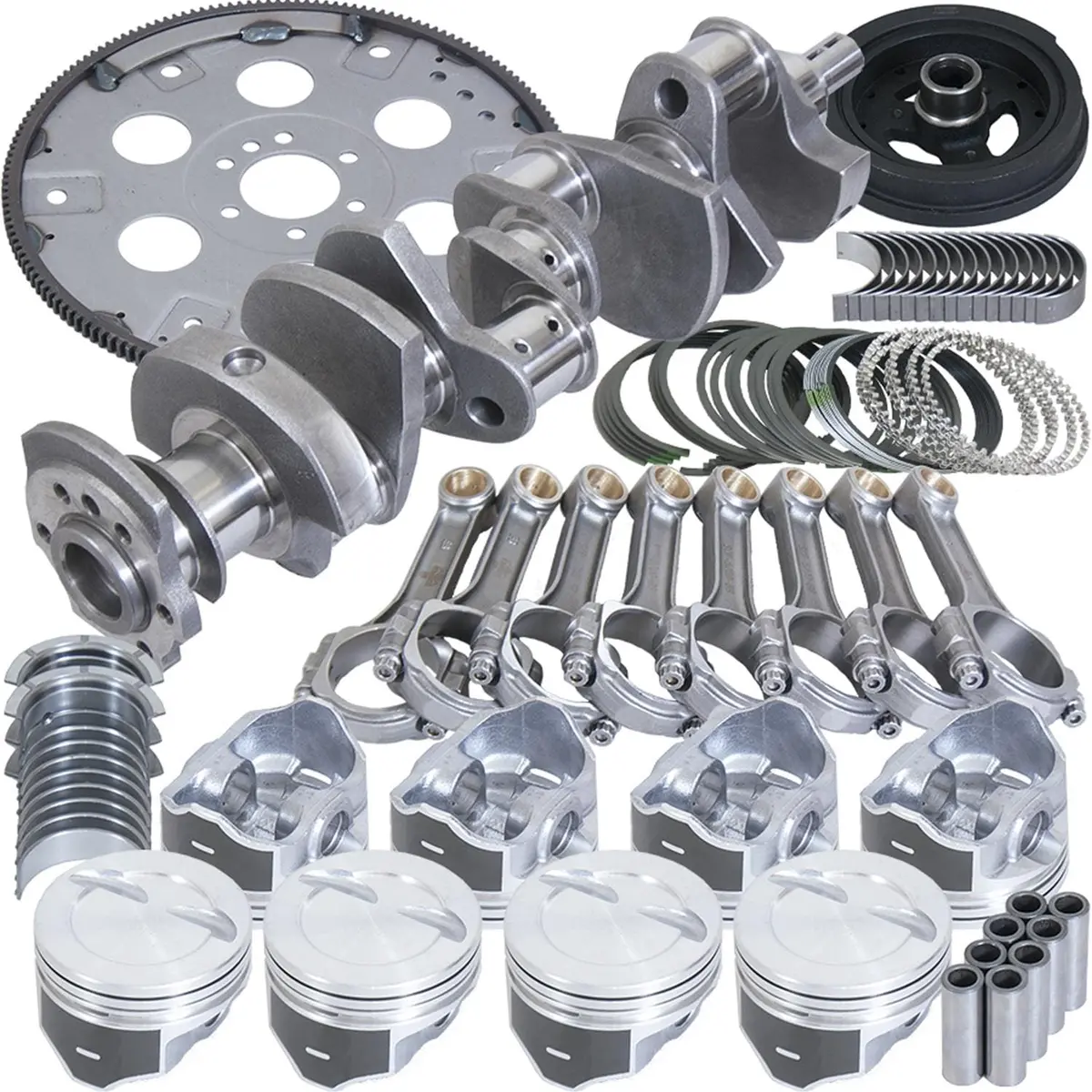 Eagle B15404E040 Street Performance Rotating Assembly With Silv-O-Lite Claimer Pistons 1