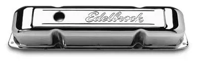 Edelbrock 4491 Signature Series Chrome Valve Covers (Set Of Two) 1