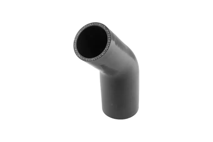 2.00" To 2.50" Black 45-Degree Reducer Elbow Fitting 1