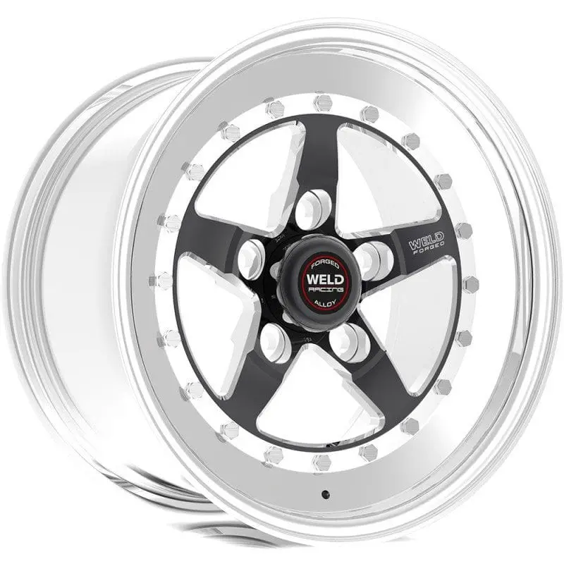 Weld Star We791B-56206 Black Center Racing Wheel 1